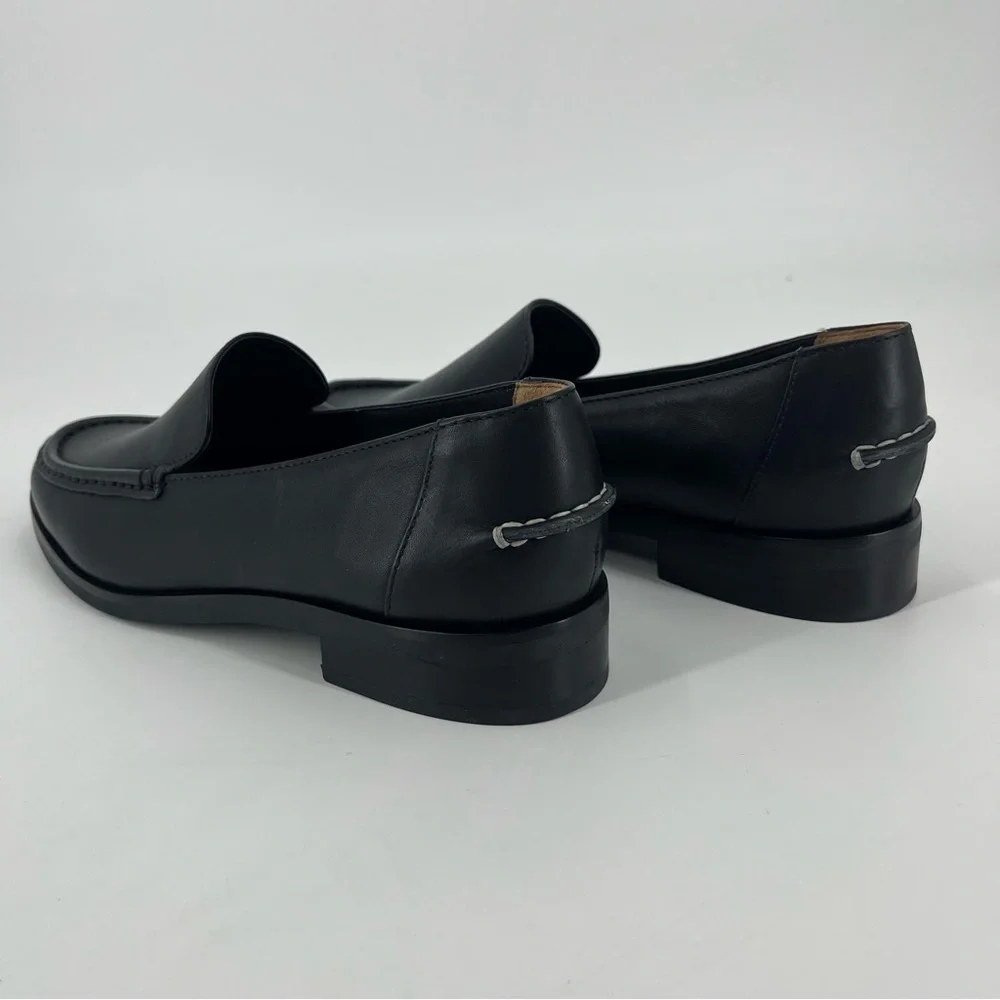 EVERLANE The Modern Loafer in Black Napa Leather Flat Slip On Size 8.5 NEW_10